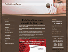 Tablet Screenshot of esthetica-seve.com